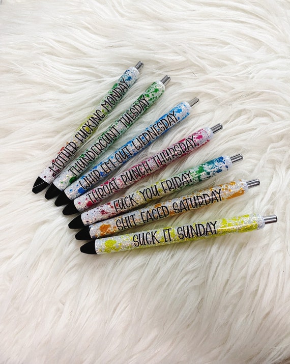 Glitter Pens, Glitter Pen, Refillable Pen, Custom Pen, Personalized Pen,  Gel Pen, Inkjoy, Pens, Funny Pens, Gift for Her - Main Image
