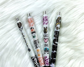 Glitter Pens, Glitter Pen, Custom Pen, Personalized Pen, Refillable Pen, Gel Pen, Inkjoy, Pens, Nurse Pens, Gift for Her, Registered Nurses