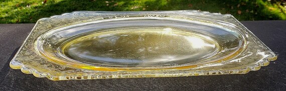 ヴィンテージ フォストリア ガラス イエロー トパーズ ニュー