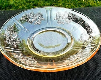 Pink Sharon Cabbage Rose Saucer