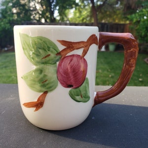 Vintage Franciscan China Apple Grandmug 4 1/4&quot; x 3 1/2&quot;  (Eclipse Shape Backstamp) USA