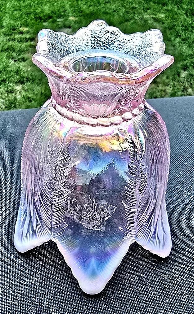 Vintage Fenton Pink Chiffon Two-way Votive Candle Holder - Etsy