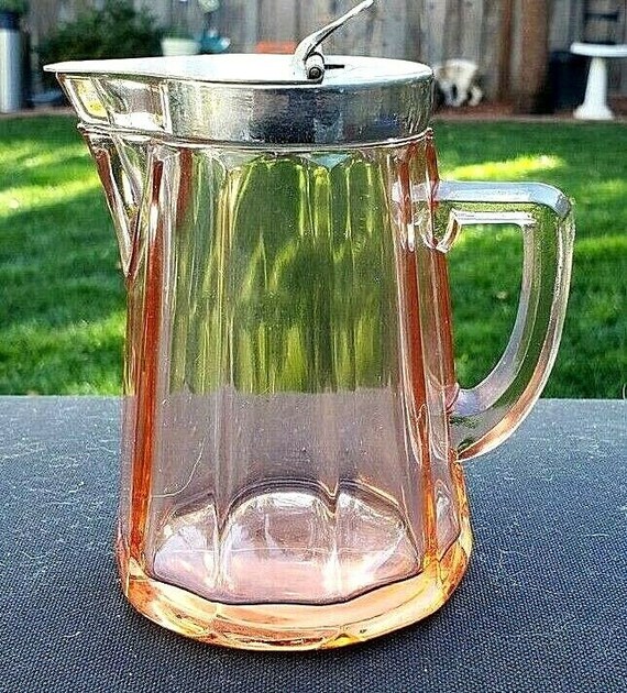 Heisey Flamingo McGrady Syrup With Sanitary Clip Metal Lid 7 oz.
