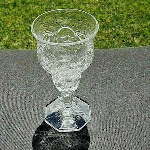 Clear McKee ROCK CRYSTAL 4 7/8&quot; Wine 3 oz.