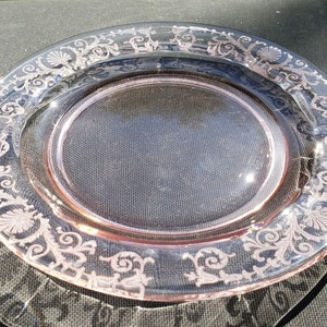 Vintage Pink Versailles 6&quot; Bread And Butter / Pie Plate # 2375