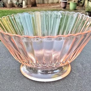 Vintage Pink MacBeth-Evans Petalware 4 1/4&quot; Low Sherbet