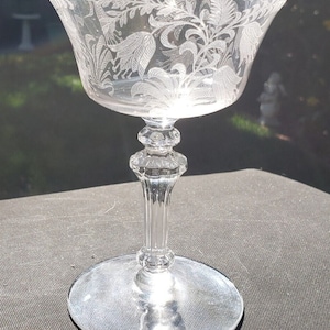 Tiffin Fuchsia #15083 Tall Champagne Sherbet Goblet