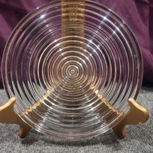 Plato de ensalada vintage Anchor Hocking Manhattan con acanalado horizontal de 20 cm