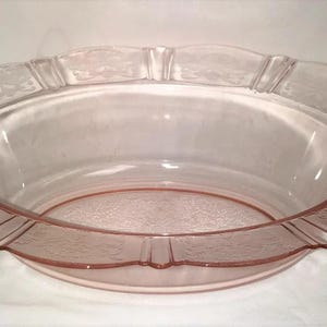 Ciotola ovale per verdure vintage rosa American Sweetheart da 11 pollici