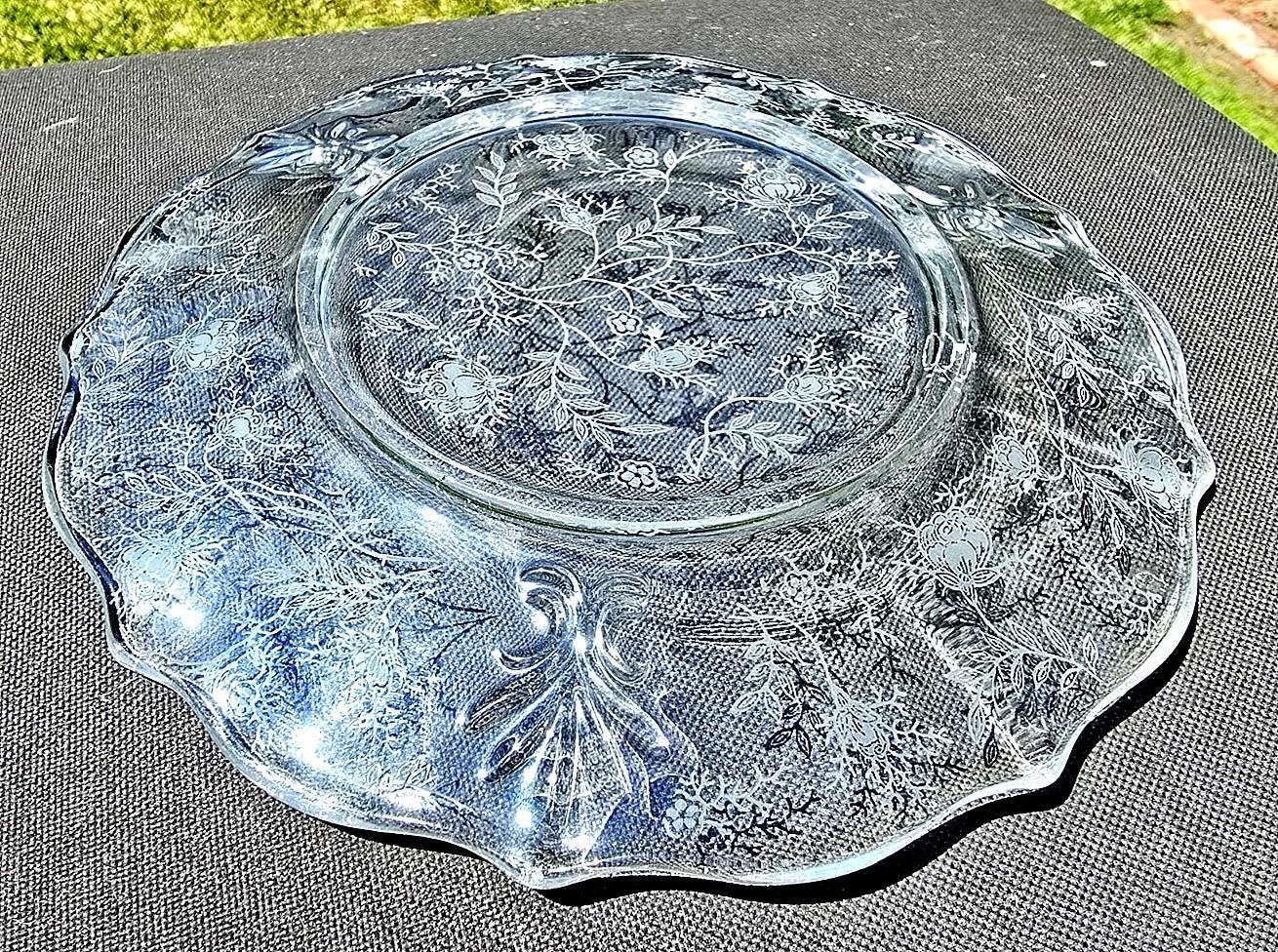 ヴィンテージ クリスタル フォストリア チンツ エッチング #2469 7 1/2