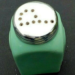 Ceramic Green Roman Arches Pepper Shaker Vintage Kitchen