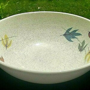 Vintage Franciscan USA Autumn Leaves 7 1/2&quot; Round Vegetable Bowl