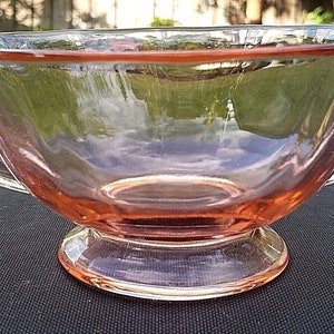 Vintage Fostoria Pink Fairfax Cream Soup Footed