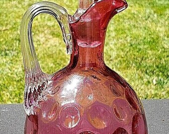 ヴィンテージ フェントン クランベリー コイン スポット / ドット