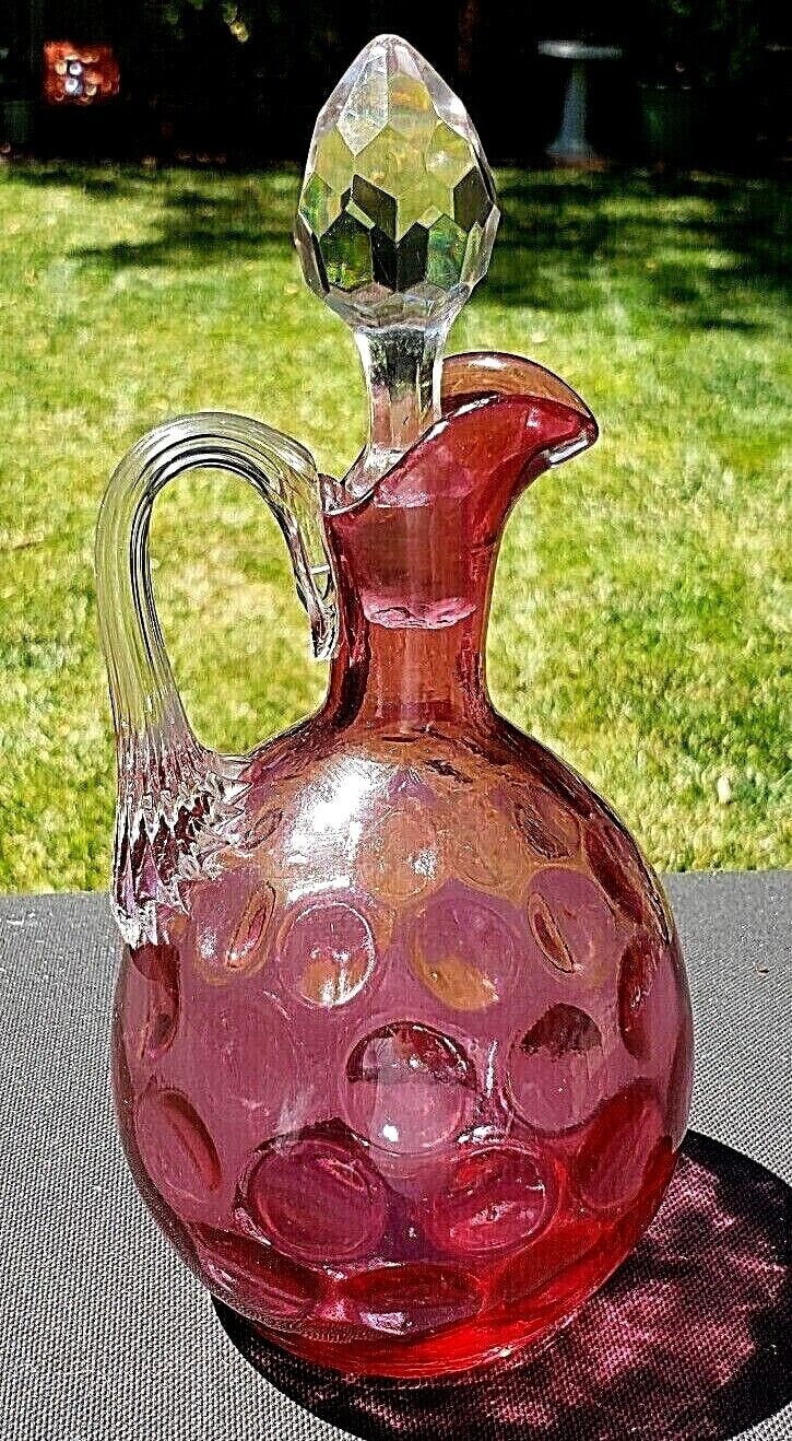 ヴィンテージ フェントン クランベリー コイン スポット / ドット