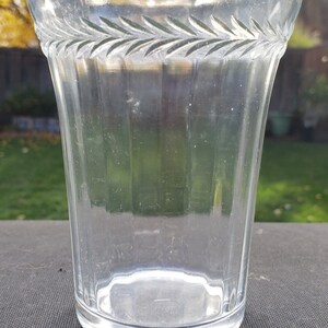 Rare Crystal Sunburst 9 oz Flat Tumbler 4&quot; Tall