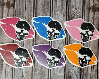 Skull Lips Decal 5.5"×2.5"