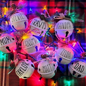 Custom Jingle Bell Christmas Ornament - 3.5&quot; Bells