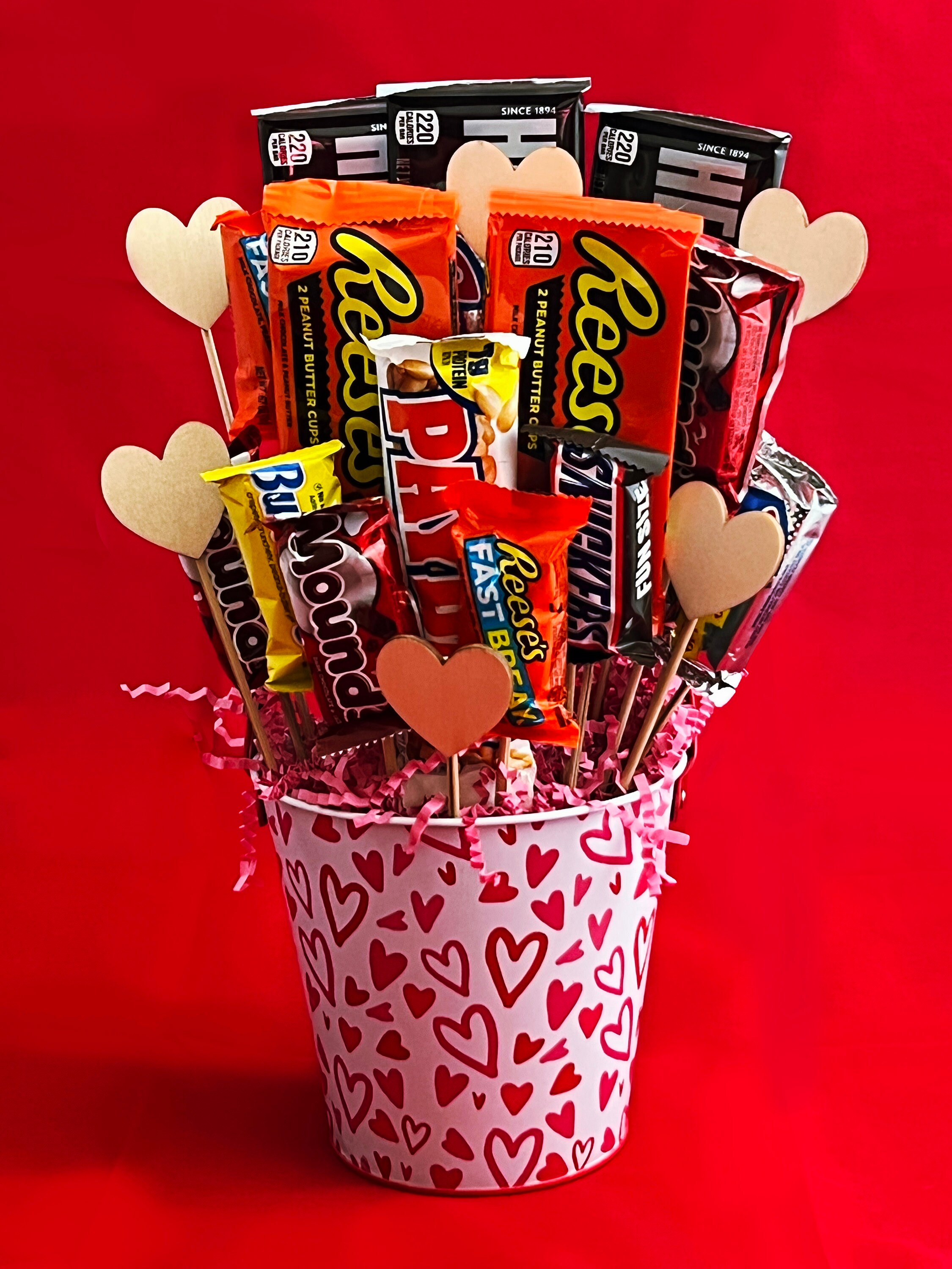 Valentines Candy Bouquet Etsy