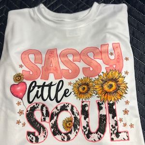 Freches Little Soul Sublimation T-Shirt, Grafik T-Shirt, Mädchen Shirt, lustige Shirts, T-Shirts