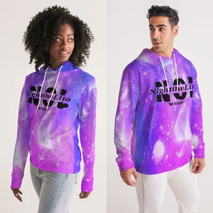 Purple Galaxy Hoodie Women and Men Hoodie Etsy