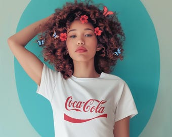 Coca-Cola Crop Top | White Summer Crop Top
