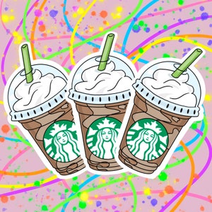 Starbucks Sticker | Starbucks Drink Sticker