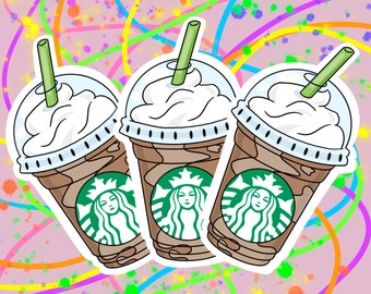 Starbucks Sticker | Starbucks Drink Sticker