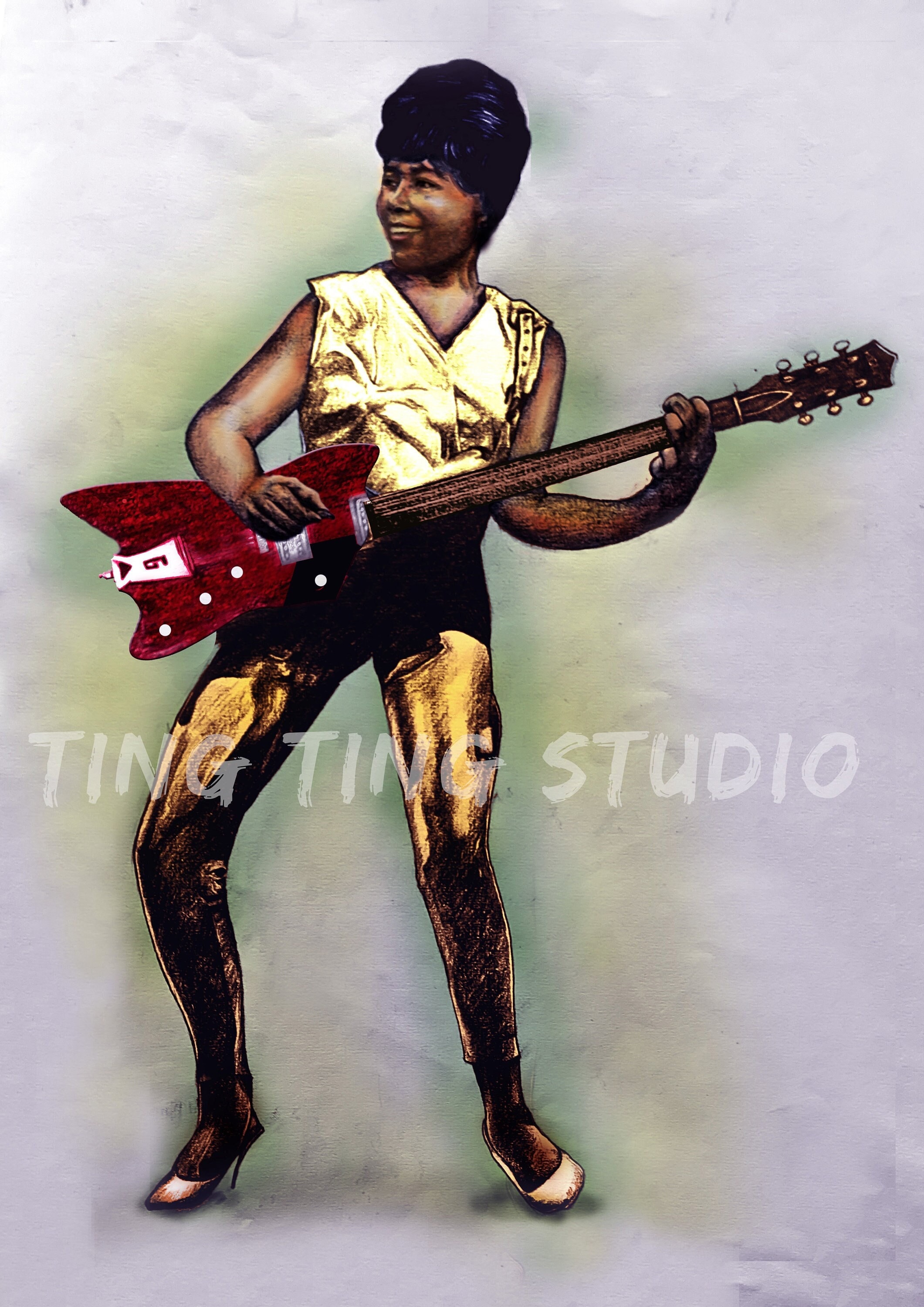 Peggy Jones Guitarist - Etsy