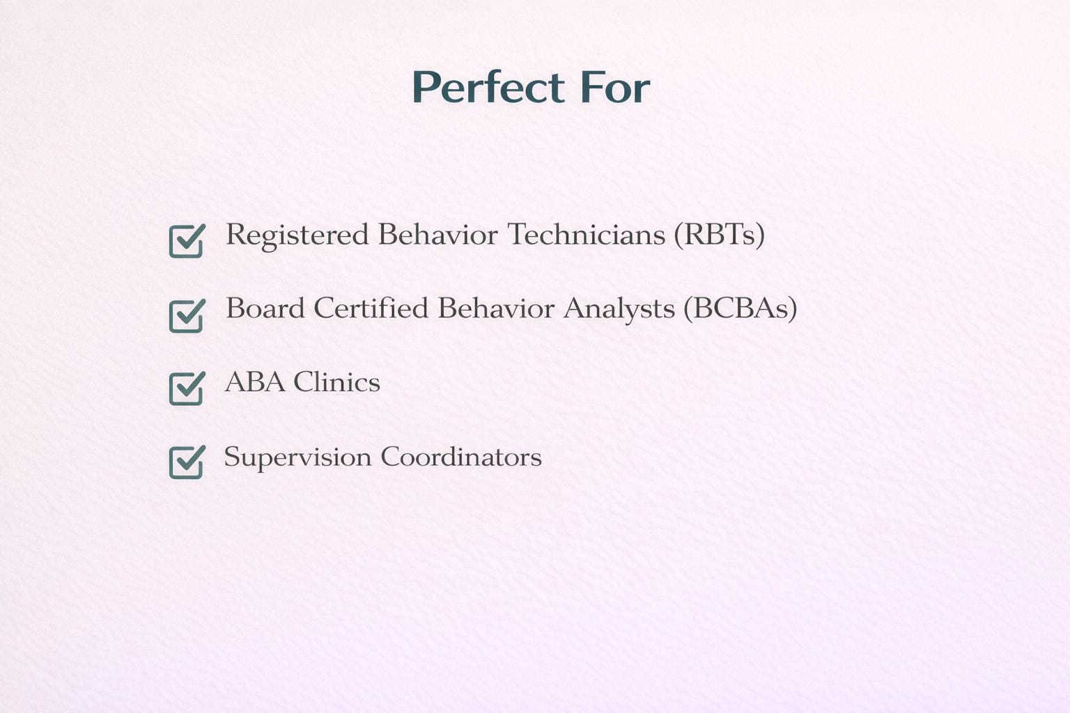 RBT Supervision Log & Hour Tracker | ABA Supervision Documentation ...