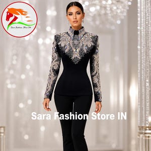 Women's Western Show Jacket: Crystal Rhinestone Equestrian Competition Top image 1
