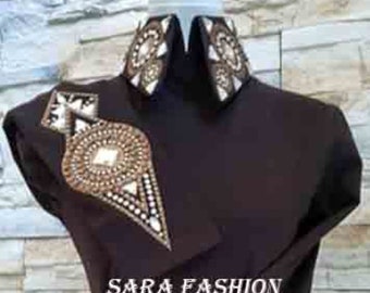 Western Show Shirt, Crystal Rodeo Queen Shirt