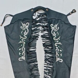 Designer customize according your jacket design Suede with Fringed Chap Custom made chap hand made chap Leather  High Quality Soft Leather..