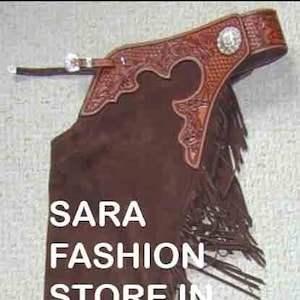 Chap Fringed Chap Custom made chap hand made chap Leather Western  Chaps  Custom chap Made with High Quality Soft Leather