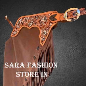 Chap avec franges Chap fait main sur mesure Chaps western en cuir Chap sur mesure en cuir souple de haute qualité