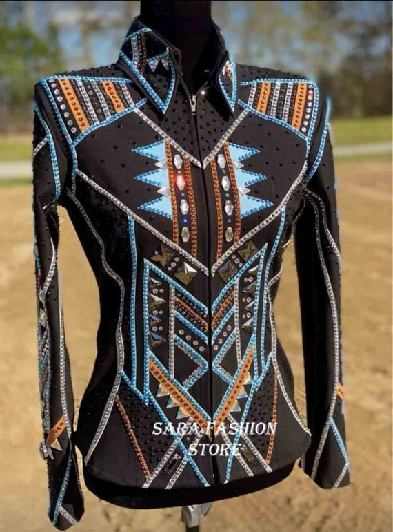 Veste de spectacle Western pour femmes avec coussinets