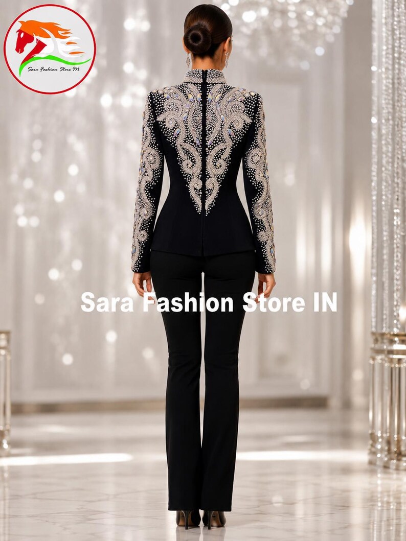 Women's Western Show Jacket: Crystal Rhinestone Equestrian Competition Top image 5