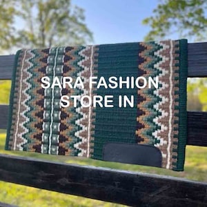 Western Show Saddle pad for horse western show saddle pad Wool Saddle pad 100% New Zealand Wool