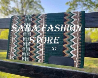 5in1 design Western Show Saddle pad for horse on fully copper metallic color western show saddle pad Wool Saddle pad 100% New Zealand Wool