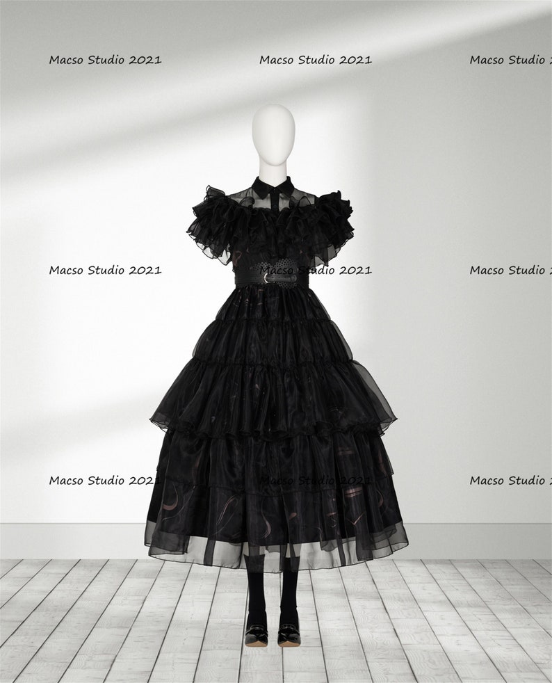 Wednesday Addams Black Prom Dress Halloween Cosplay Costume Etsy 80s-flashback-wonder-woman-costume-80s-fancy-dress-80s-party-outfits