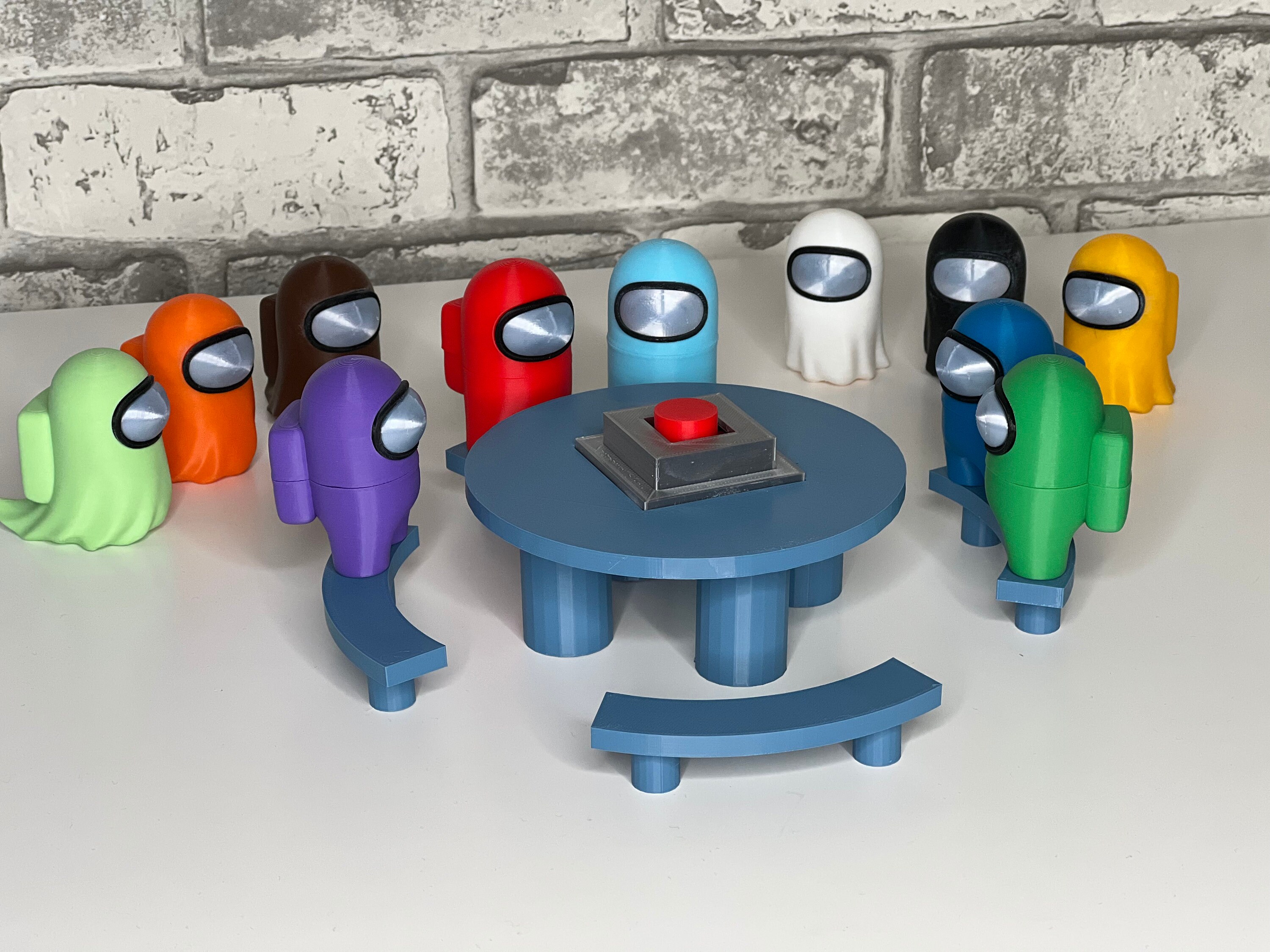 Among Us Emergency Meeting Table Among Us Crewmate Among Us Etsy Canada