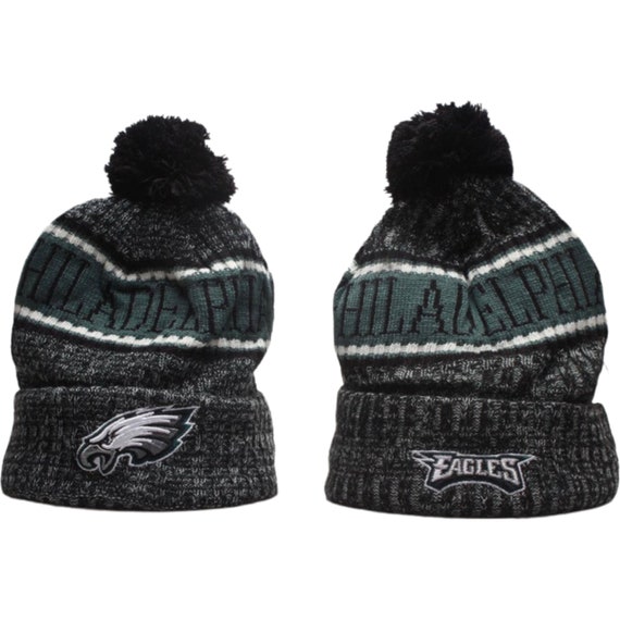 Philadelphia Eagles Knit Pom Beanie Hat 
