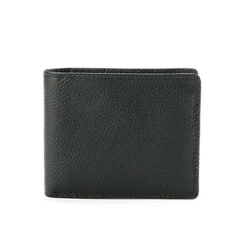 Bifold Orange Genuine Leather Wallet with Scale Texture Design with a Chain