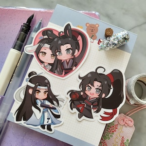 Mo Dao Zu Shi (MDZS) Stickers - Wei WuXian and Lan WangJi