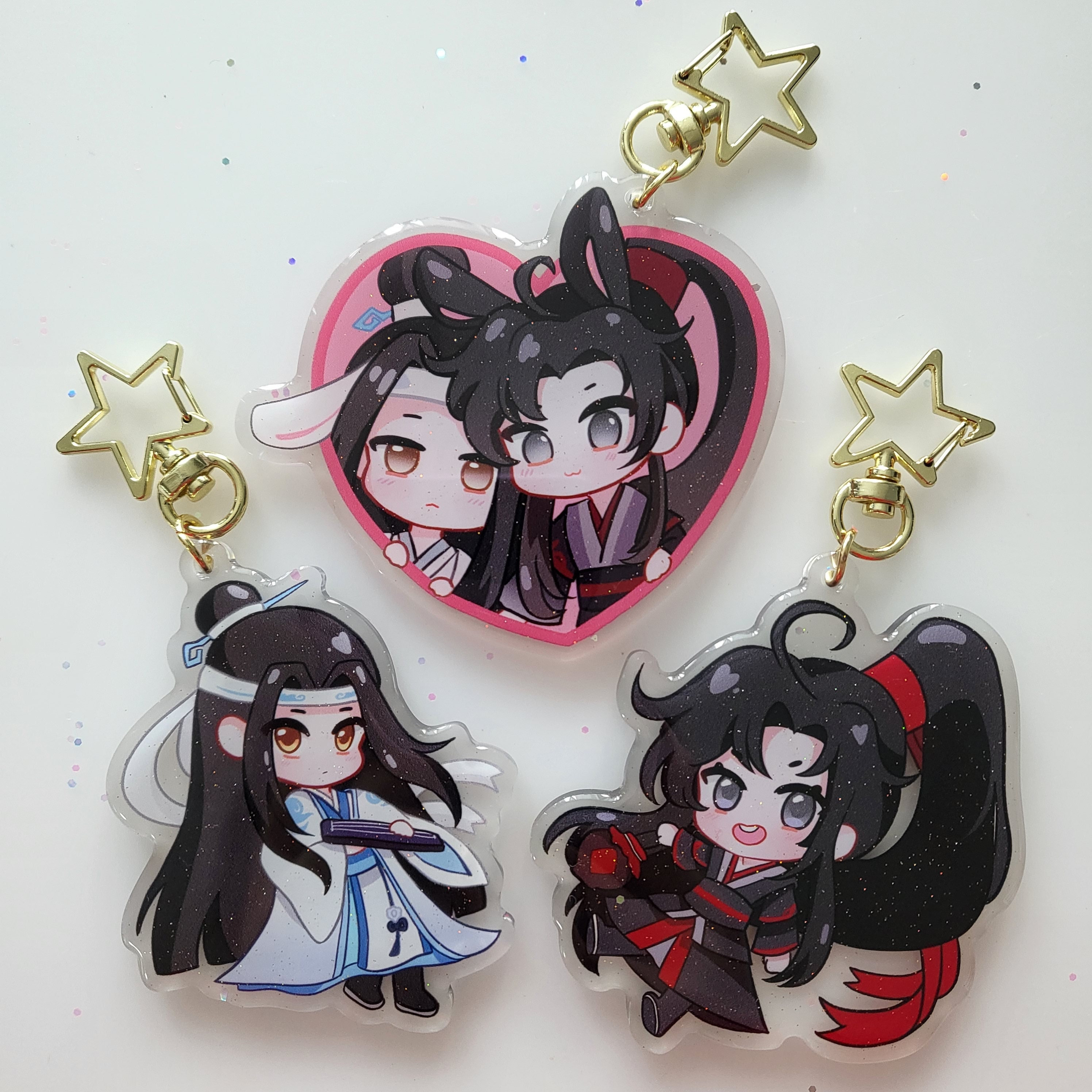 Mo Dao Zu Shi Tencent Archery Chibi Acrylic Keychains Wei Wuxian