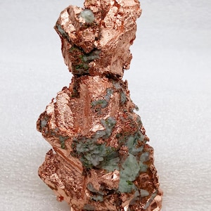 Inheems koper met chrysocolla groot natuurlijk ruw koperkristal exemplaar koper uit Michigan metaal koper kristal kopergoudklompje voor genezing