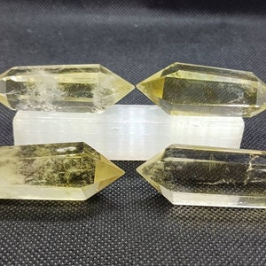 Citrine double terminated point Citrine crystal point polished citrine tower yellow crystal citrine points transparent citrine money stone