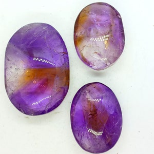 Ametrine palmstone gemmy Ametrine crystal palm stone polished ametrine gem high quality ametrine stone natural ametrine palm gemstone