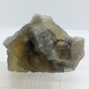 Yellow and purple fluorite with candle quartz - natural yellow Fluorite specimen large high quality yellow cubic fluorite crystal stone