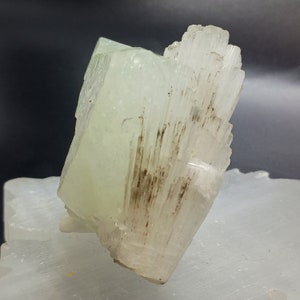 Apophyllite with solecite crystal specimen high quality green Apophyllite crystal with raw solecite stone diamond Apophyllite stone